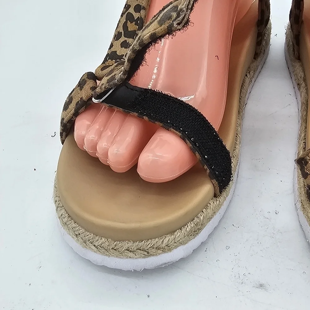 Treasure & Bond Eliza Sandals Tan Leopard Size 5 - Picture 7 of 13